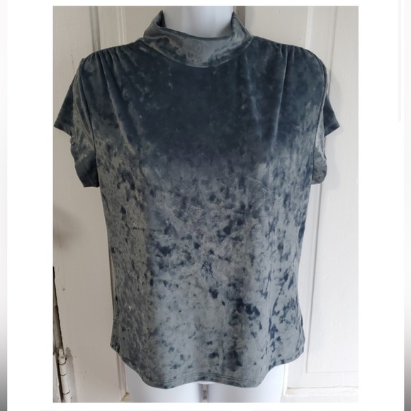 A New Day Velvet Mock Turtleneck
Short Sleeve Velour Teal Top - Picture 5 of 8
